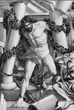 Samson brings down the temple