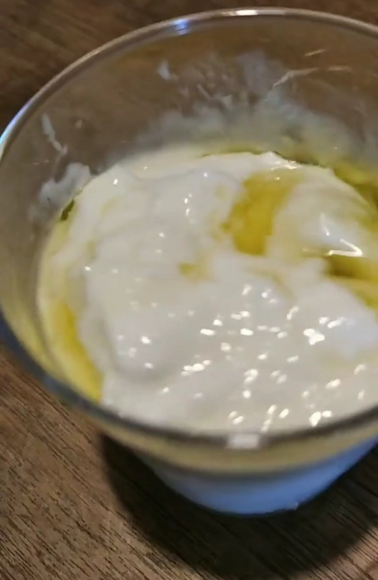 Grandma's remedy for constipation - olive oil and yogurt