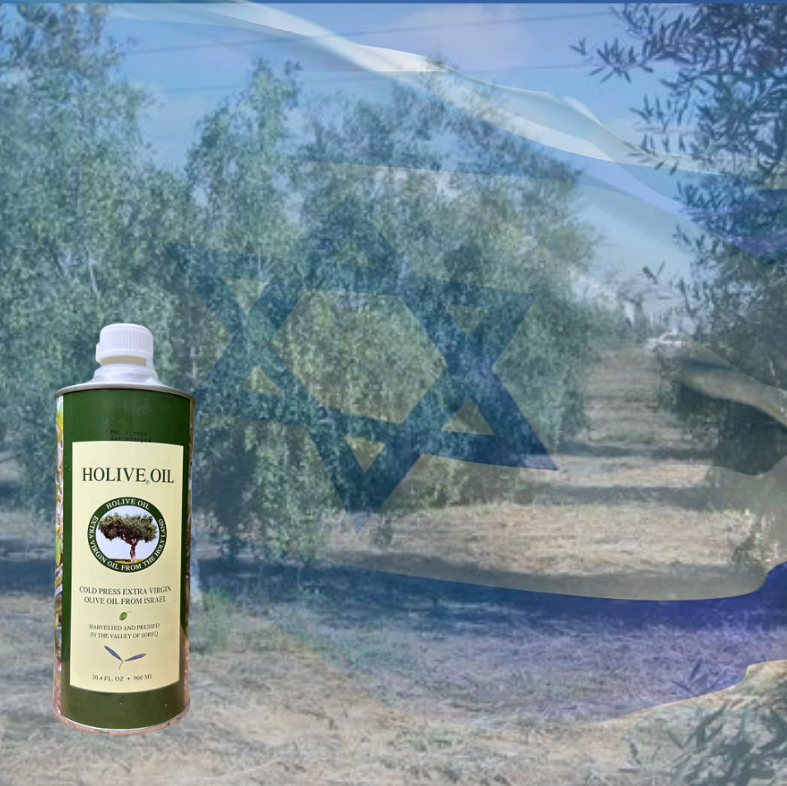 Holive First Cold Press Extra Virgin Olive Oil from Israel - Case of 6